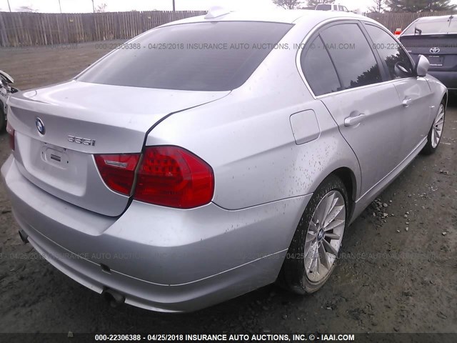 WBAPL335X9A404409 - 2009 BMW 335 XI SILVER photo 4