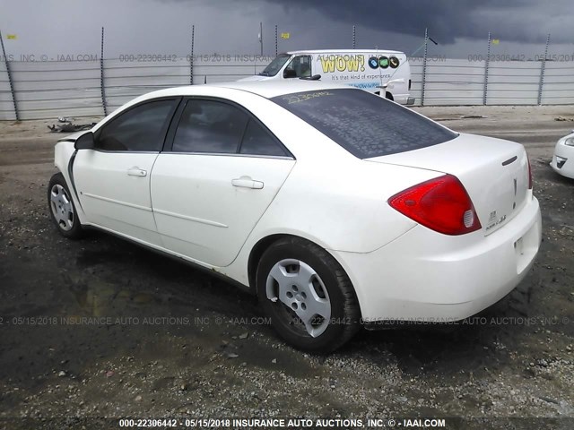 1G2ZF57B284160769 - 2008 PONTIAC G6 VALUE LEADER/BASE WHITE photo 3