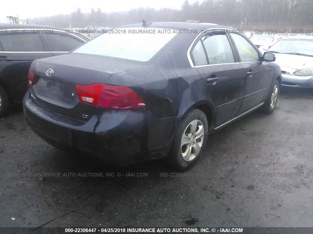 KNAGE228595324282 - 2009 KIA OPTIMA LX/EX BLACK photo 4