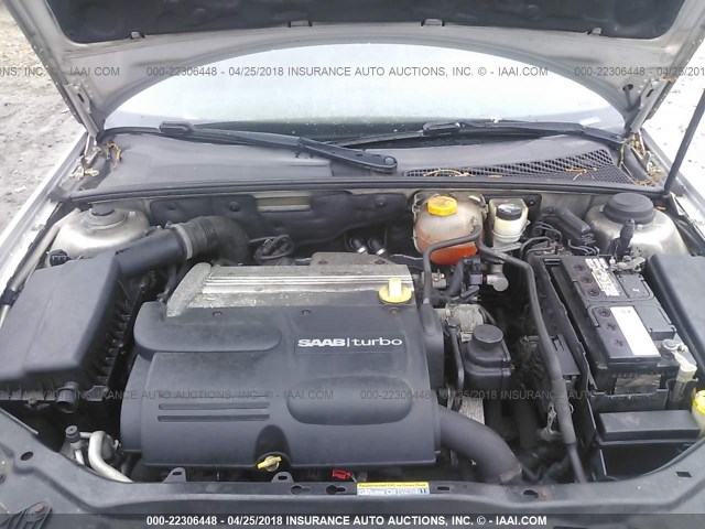 YS3FD49Y371113663 - 2007 SAAB 9-3 2.0T ვერცხლისფერი ფოტო 10