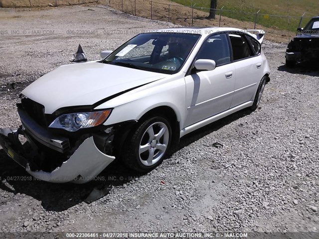 4S3BL626X97222084 - 2009 SUBARU LEGACY 2.5I LIMITED WHITE photo 2