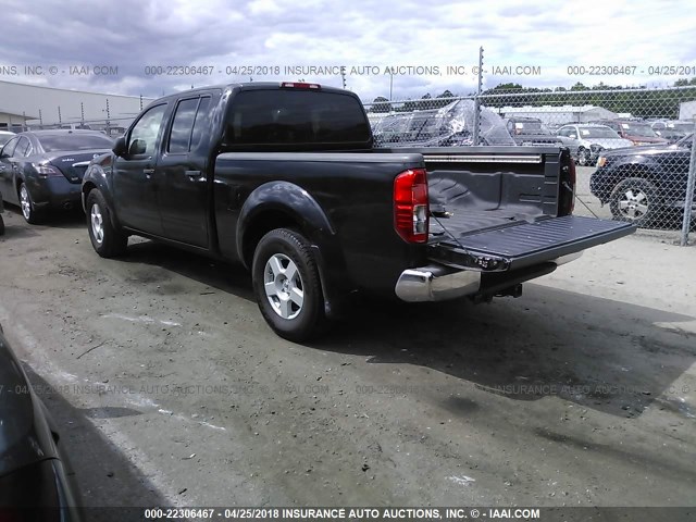 1N6AD09U27C422582 - 2007 NISSAN FRONTIER CREW CAB LE/SE/OFF ROAD BLACK photo 3