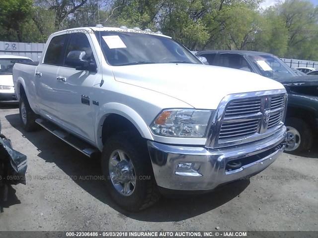 3C6TD5FT5CG266427 - 2012 DODGE RAM 2500 LARAMIE WHITE photo 1