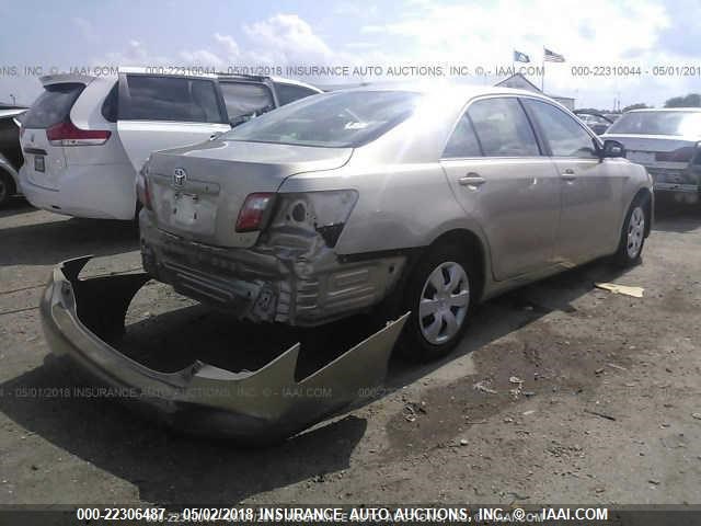 4T1BE46K87U730005 - 2007 TOYOTA CAMRY NEW GENERAT CE/LE/XLE/SE GOLD photo 4