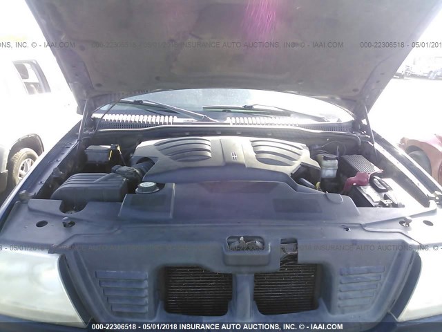 5LMEU68H55ZJ00291 - 2005 LINCOLN AVIATOR 蓝色 照片 10