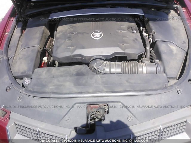 1G6DL5ED3B0131320 - 2011 CADILLAC CTS PERFORMANCE COLLECTION Красный фото 10