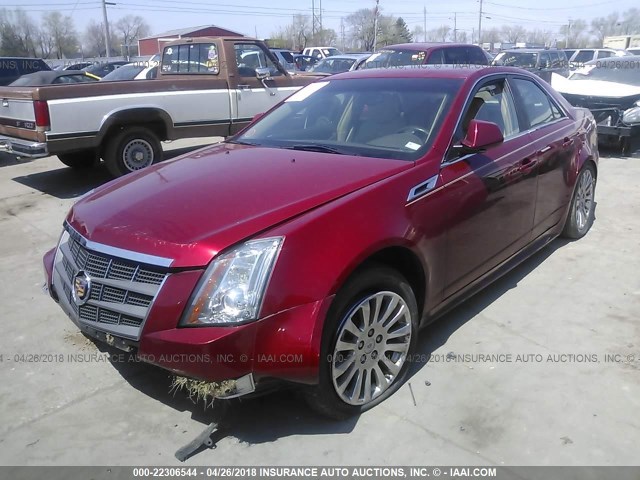 1G6DL5ED3B0131320 - 2011 CADILLAC CTS PERFORMANCE COLLECTION Красный фото 2