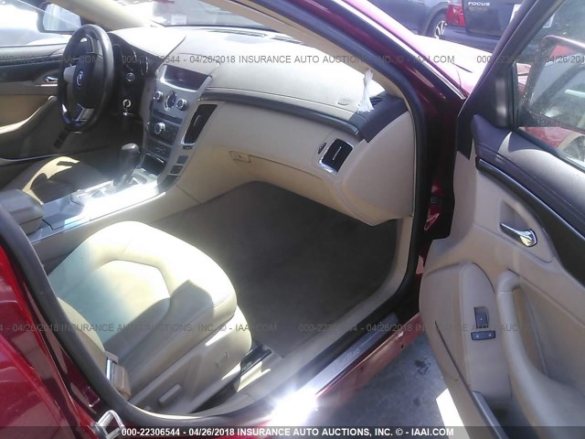 1G6DL5ED3B0131320 - 2011 CADILLAC CTS PERFORMANCE COLLECTION Красный фото 5