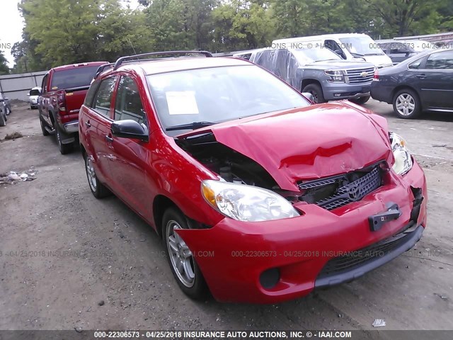 2T1KR32E16C621612 - 2006 TOYOTA COROLLA MATRIX XR RED photo 1