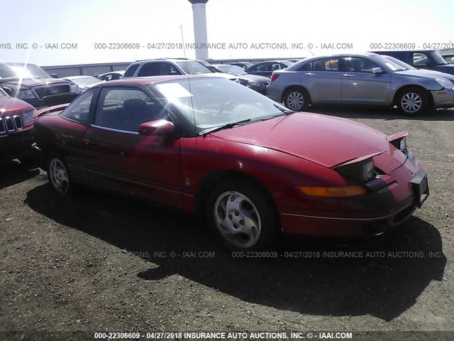 1G8ZH1270TZ198055 - 1996 SATURN SC2 RED photo 1