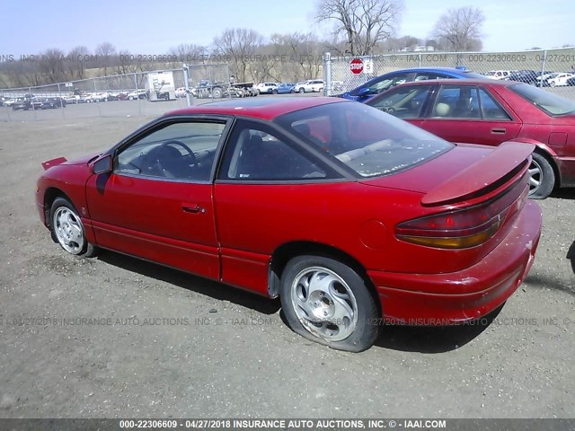 1G8ZH1270TZ198055 - 1996 SATURN SC2 RED photo 3
