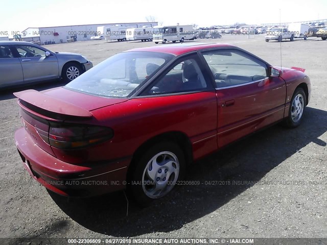 1G8ZH1270TZ198055 - 1996 SATURN SC2 RED photo 4