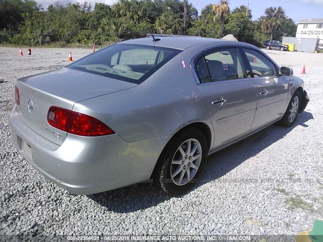 1G4HD57278U132507 - 2008 BUICK LUCERNE CXL SILVER photo 4