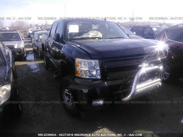 3GCRKSE33AG132277 - 2010 CHEVROLET SILVERADO K1500 LT BLACK photo 1