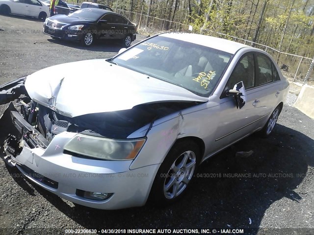 5NPEU46C28H307395 - 2008 HYUNDAI SONATA SE/LIMITED GRAY photo 2