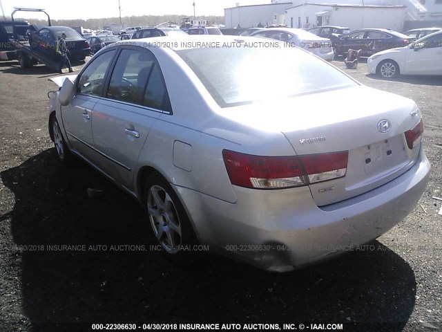 5NPEU46C28H307395 - 2008 HYUNDAI SONATA SE/LIMITED GRAY photo 3