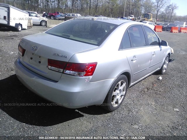 5NPEU46C28H307395 - 2008 HYUNDAI SONATA SE/LIMITED GRAY photo 4