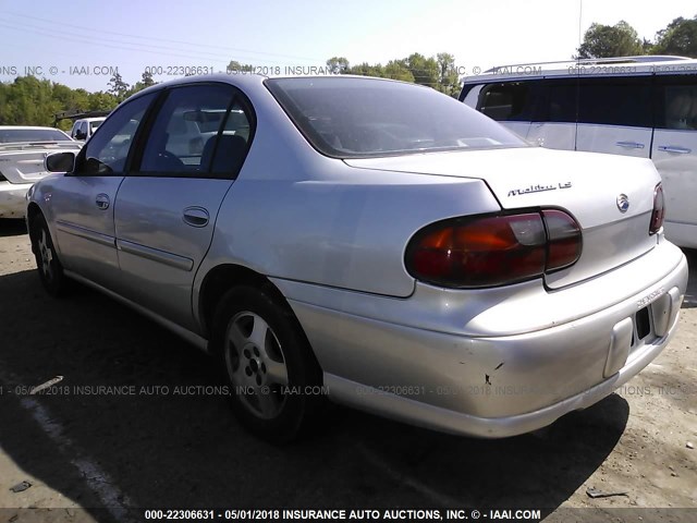 1G1NE52J53M722015 - 2003 CHEVROLET MALIBU LS 银色 照片 3