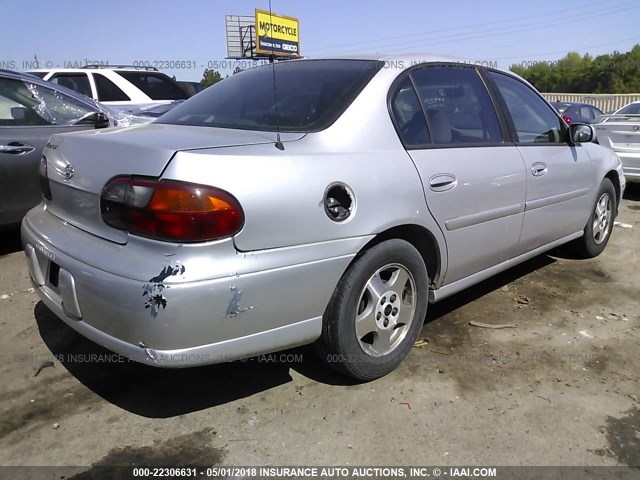 1G1NE52J53M722015 - 2003 CHEVROLET MALIBU LS 银色 照片 4