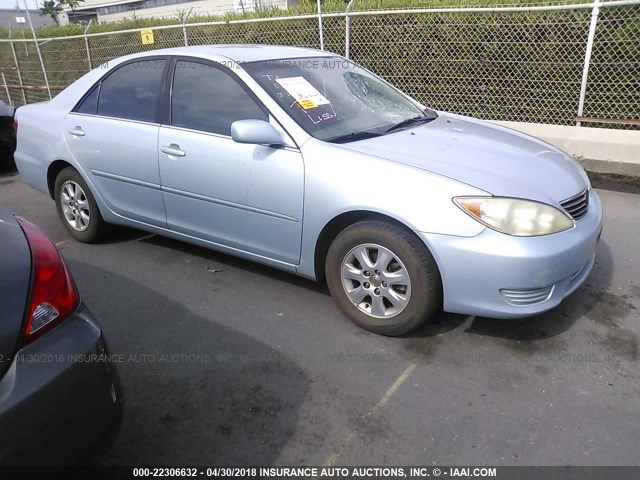 JTDBF32K860169862 - 2006 TOYOTA CAMRY LE/XLE Light Blue photo 1