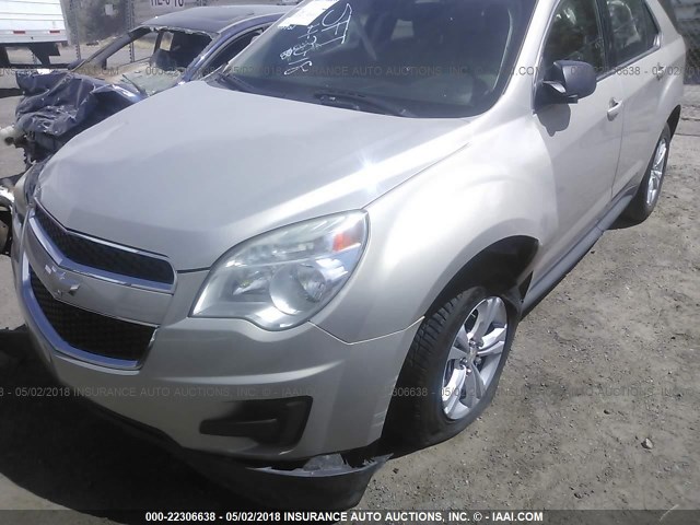 2GNALBEK5C1231915 - 2012 CHEVROLET EQUINOX LS TAN photo 2