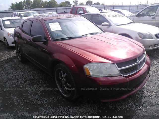 1B3LC56K78N567221 - 2008 DODGE AVENGER SXT RED photo 6