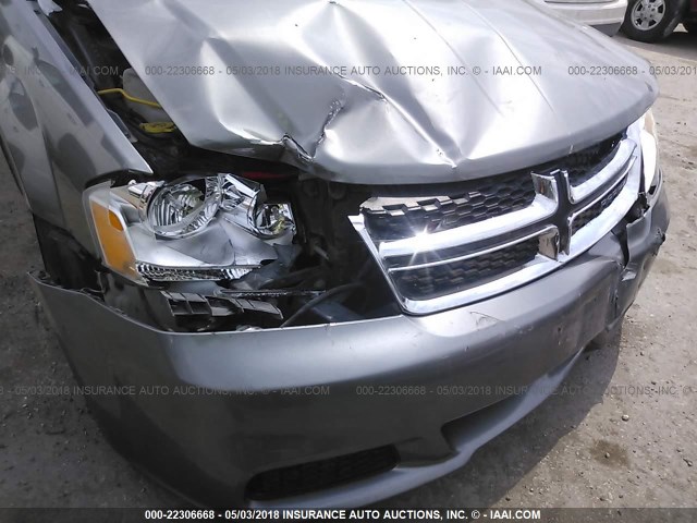 1C3CDZAB2CN276634 - 2012 DODGE AVENGER SE GRAY photo 6