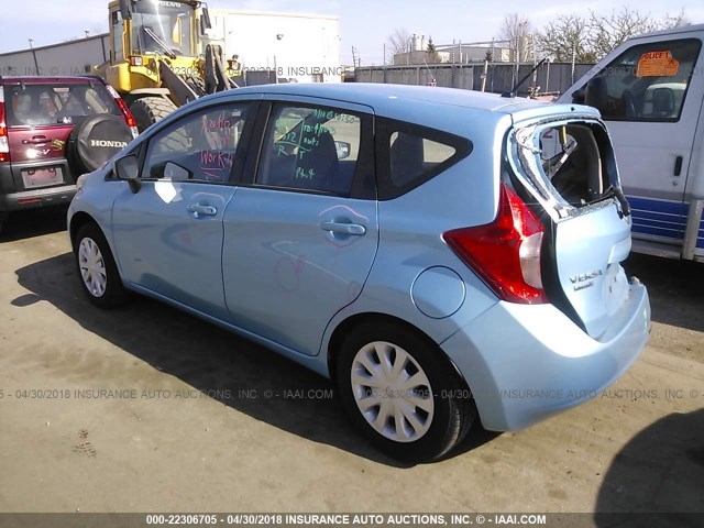 3N1CE2CP8FL422891 - 2015 NISSAN VERSA NOTE S/S PLUS/SV/SL/SR BLUE photo 3