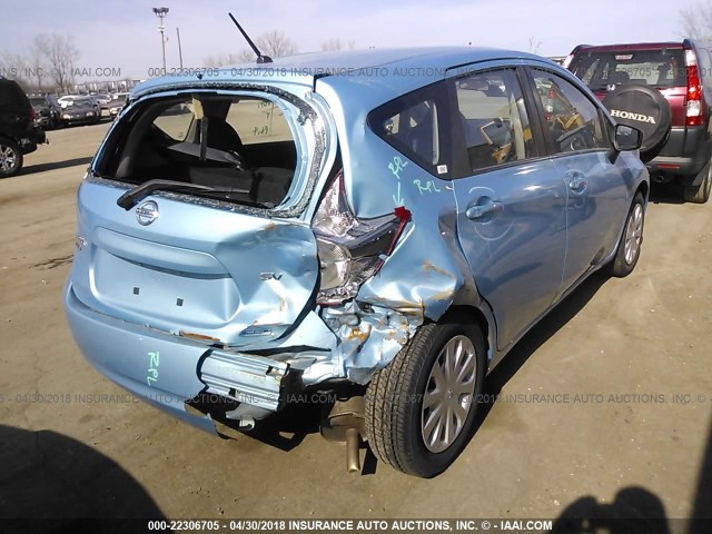 3N1CE2CP8FL422891 - 2015 NISSAN VERSA NOTE S/S PLUS/SV/SL/SR BLUE photo 4
