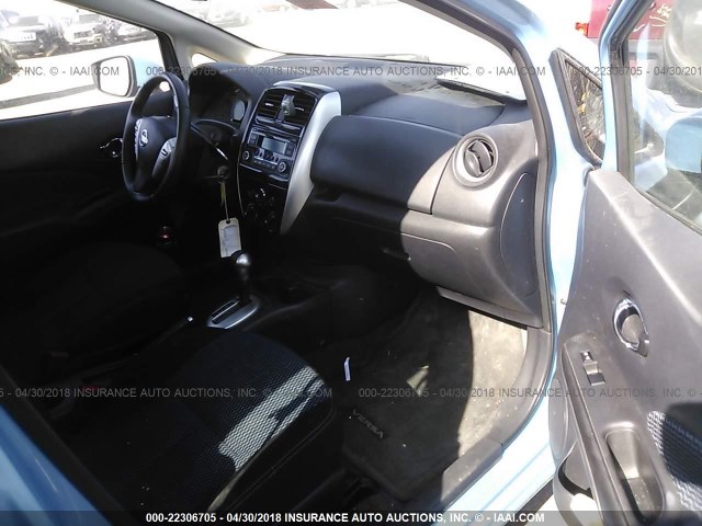 3N1CE2CP8FL422891 - 2015 NISSAN VERSA NOTE S/S PLUS/SV/SL/SR BLUE photo 5