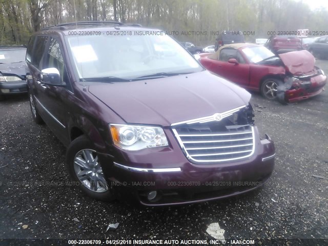 2A8HR64X38R689836 - 2008 CHRYSLER TOWN & COUNTRY LIMITED RED photo 1