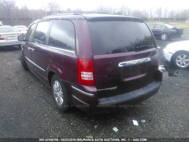 2A8HR64X38R689836 - 2008 CHRYSLER TOWN & COUNTRY LIMITED RED photo 3