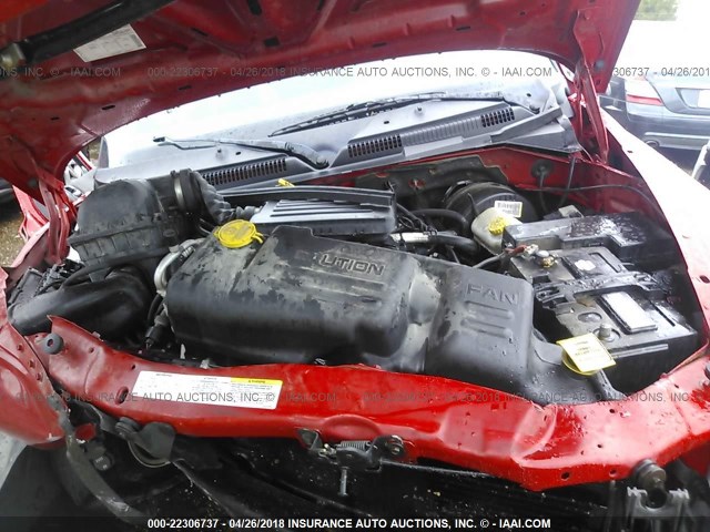 1D7HG32N73S267238 - 2003 DODGE DAKOTA SPORT RED photo 10