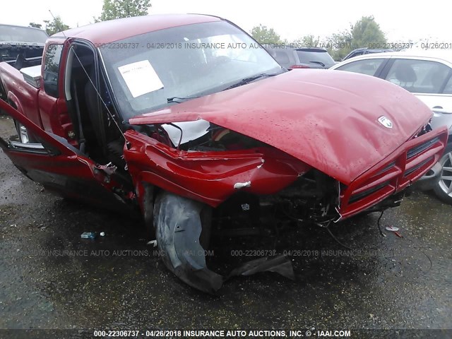 1D7HG32N73S267238 - 2003 DODGE DAKOTA SPORT RED photo 6