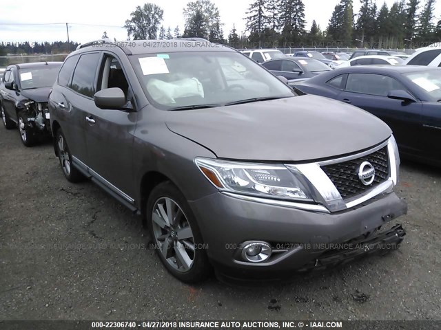 5N1AR2MM7DC669031 - 2013 NISSAN PATHFINDER S/SV/SL/PLATINUM 灰色 照片 1