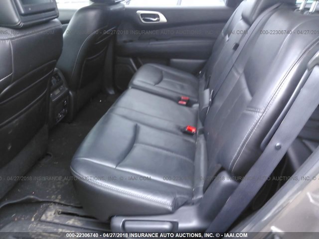 5N1AR2MM7DC669031 - 2013 NISSAN PATHFINDER S/SV/SL/PLATINUM 灰色 照片 8