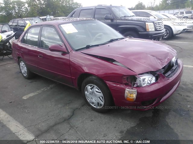 2T1BR12E42C565812 - 2002 TOYOTA COROLLA CE/LE/S RED photo 1