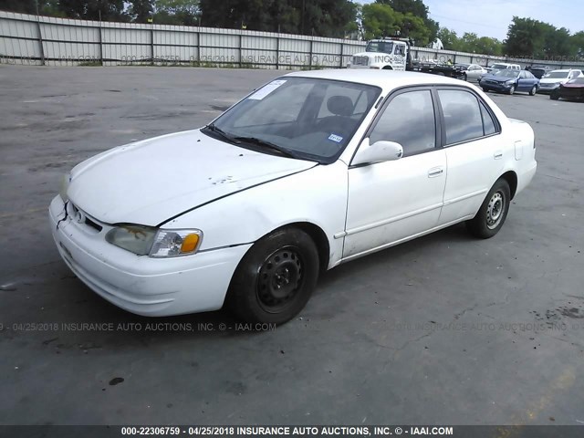 1NXBR12E0YZ396492 - 2000 TOYOTA COROLLA VE/CE/LE WHITE photo 2