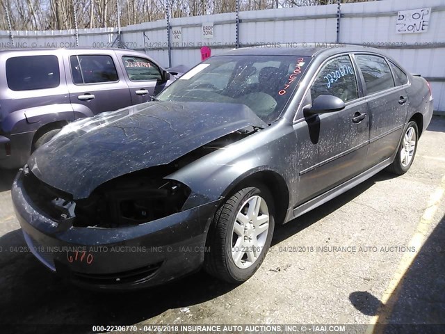 2G1WB5E33G1114263 - 2016 CHEVROLET IMPALA LIMITED LT BLACK photo 2