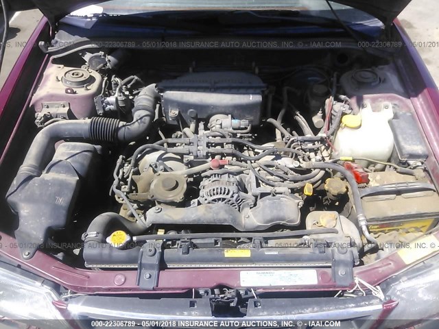 JF1SF6553YH711581 - 2000 SUBARU FORESTER S 栗色 照片 10