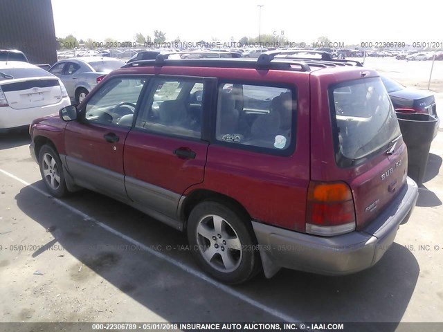 JF1SF6553YH711581 - 2000 SUBARU FORESTER S 栗色 照片 3