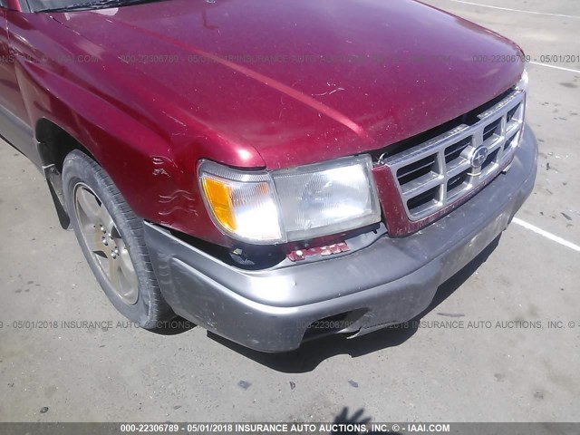 JF1SF6553YH711581 - 2000 SUBARU FORESTER S 栗色 照片 6