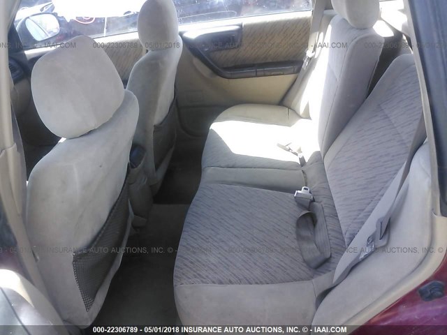 JF1SF6553YH711581 - 2000 SUBARU FORESTER S 栗色 照片 8