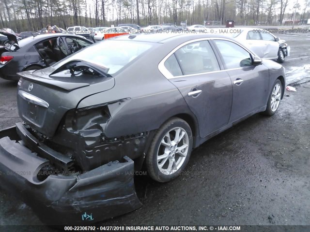 1N4AA5AP0DC816792 - 2013 NISSAN MAXIMA S/SV GRAY photo 4