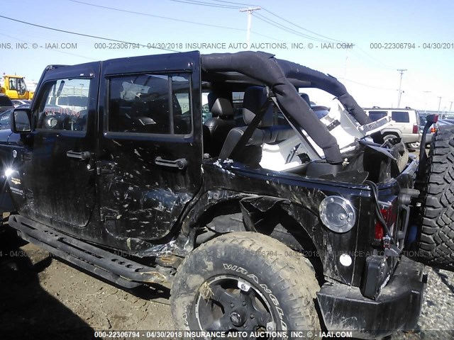 1C4BJWEG7DL586831 - 2013 JEEP WRANGLER UNLIMITE SAHARA BLACK photo 6