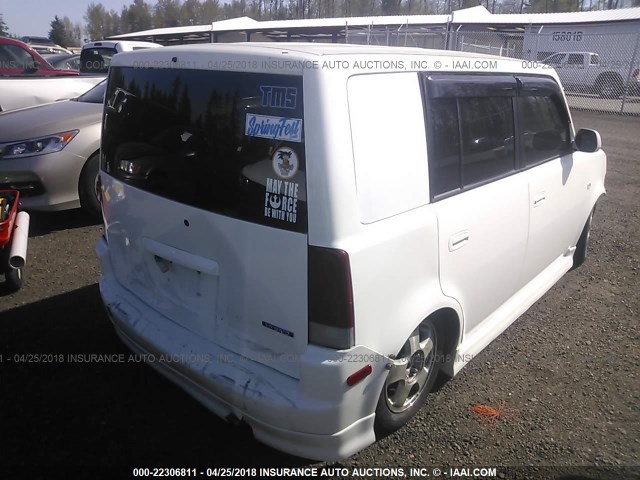 JTLKT324654026754 - 2005 TOYOTA SCION XB თეთრი ფოტო 4