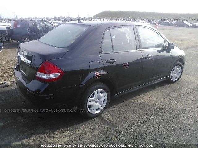 3N1BC1AP8BL362264 - 2011 NISSAN VERSA S/SL BLACK photo 4