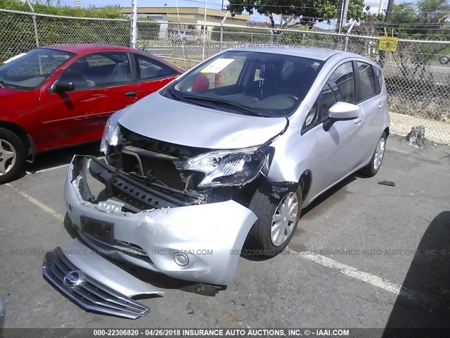 3N1CE2CP4GL397618 - 2016 NISSAN VERSA NOTE S/S PLUS/SV/SL/SR SILVER photo 2