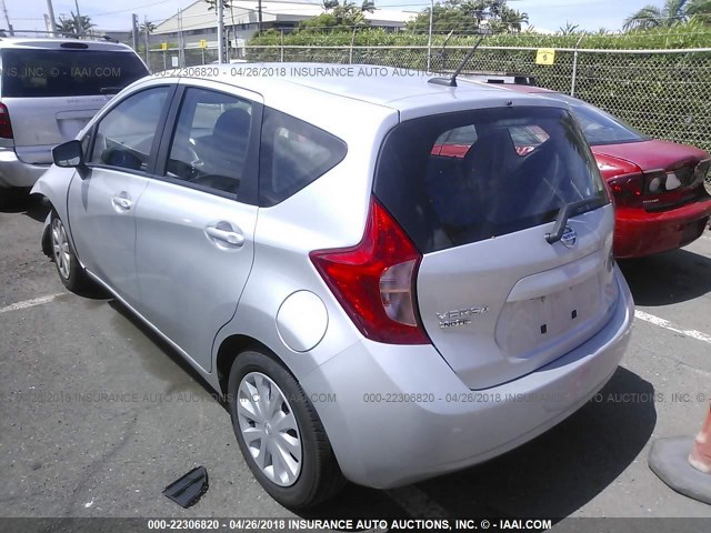 3N1CE2CP4GL397618 - 2016 NISSAN VERSA NOTE S/S PLUS/SV/SL/SR SILVER photo 3