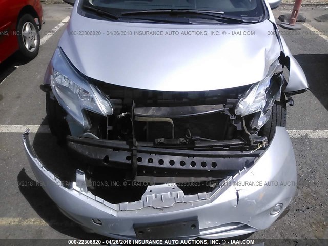 3N1CE2CP4GL397618 - 2016 NISSAN VERSA NOTE S/S PLUS/SV/SL/SR SILVER photo 6